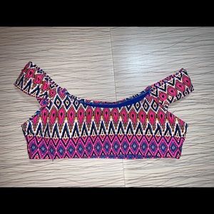 off the shoulder bikini top